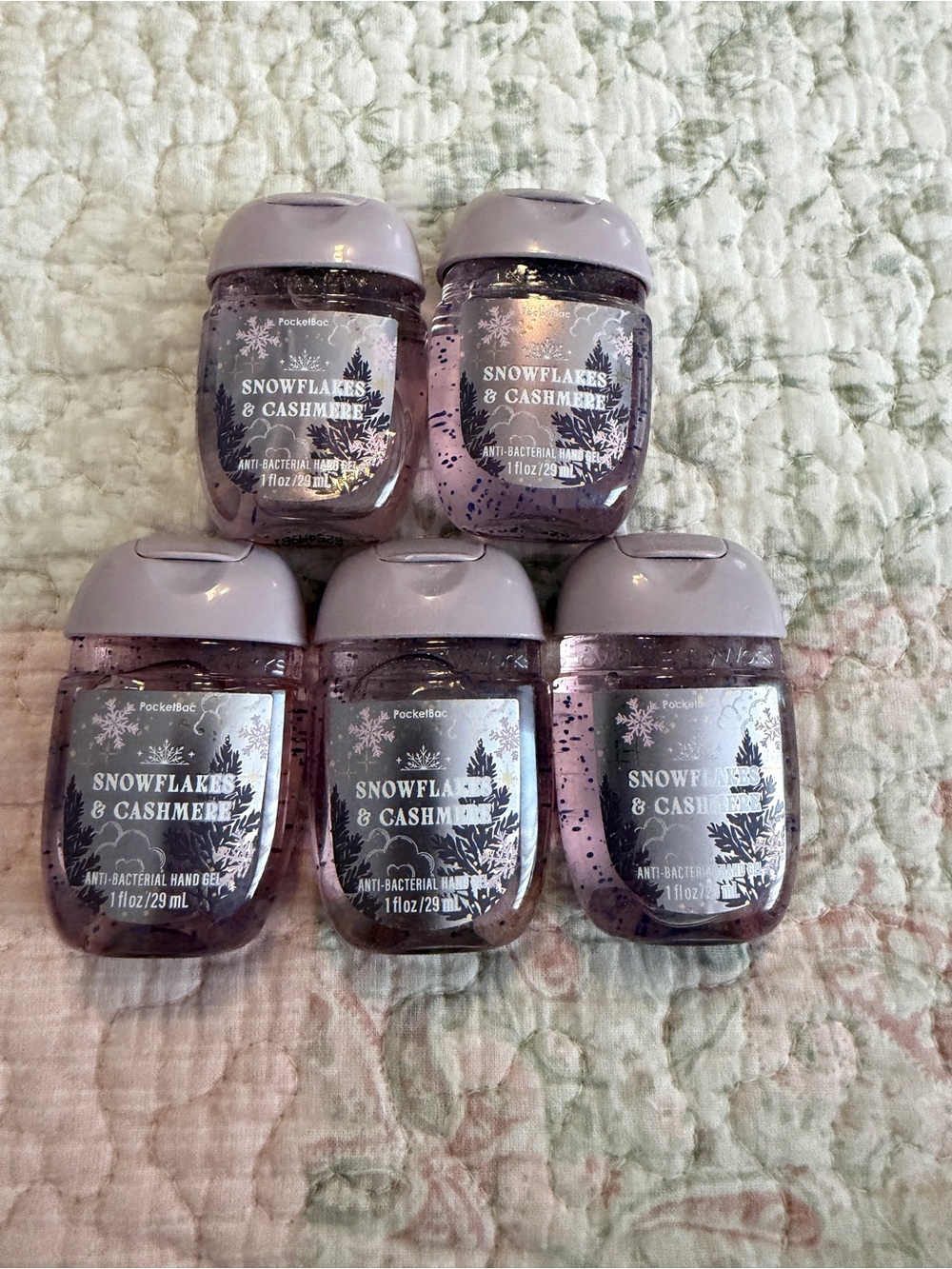 Snowflakes & Cashmere Antibacterial Hand Gel - (5 Pack)